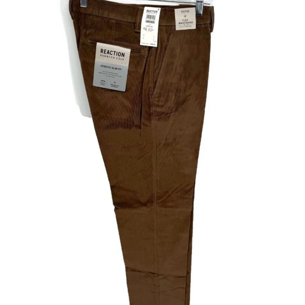 Kenneth Cole Brown Chinos Relaxed Fit - Picture 4 of 4